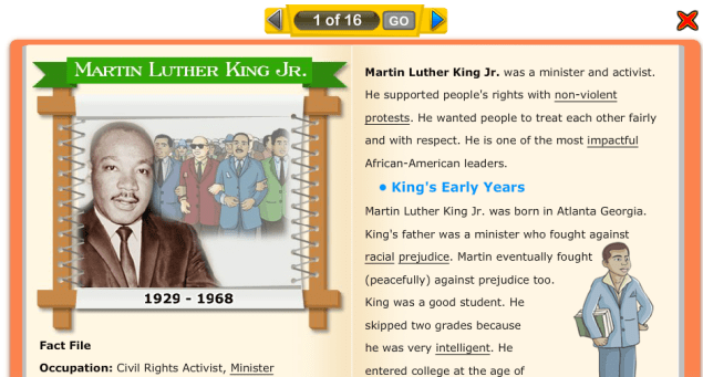 Online Biographies For Kids to Read(SOURCE: turtlediary.com)