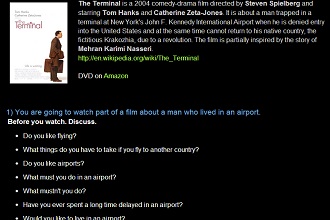 LESSON PLAN: THE TERMINAL (MOVIE TRAILER & ACTIVITIES/ SOURCE: THE LECTURER’S EFL SMART BLOG)
