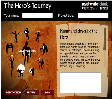 Student Interactive: Hero’s Journey ONLINE ACTIVITY (SOURCE: readwritethink.org)