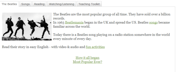 English language teaching material