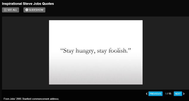 Inspirational Steve Jobs Quotes- CLICK TO VIEW