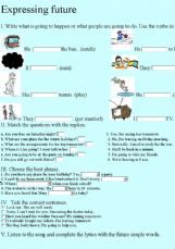 ON LINE ACTIVITIES FOR FUTURE FORMS (SOURCE: englishexercises.org)