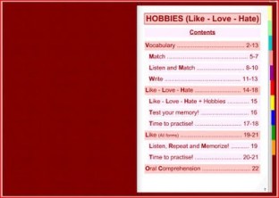 INTERACTIVE BOOK: HOBBIES (LIKE/LOVE/HATE) SOURCE:chagall-col.spip.ac-rouen.fr