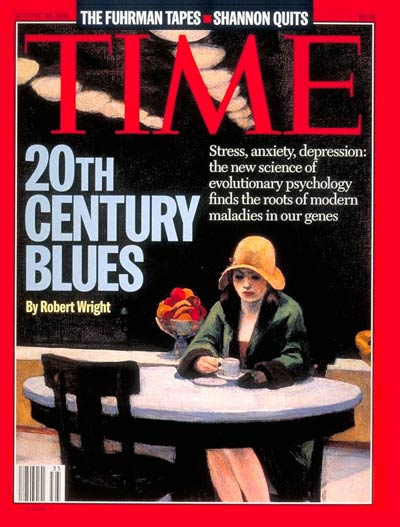 TIME MAGAZINE, Automat by Edward Hopper Aug. 28, 1995 click to view