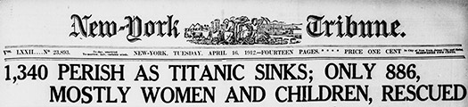 WEBQUEST-The Titanic: Shifting Responses to Its Sinking (SOURCE: LIBRARY OF CONGRESS)