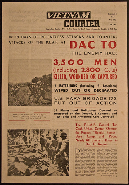 Vietnam Courier Hanoi, North Vietnam December 4, 1967 (SOURCE:mitchellarchives.com )