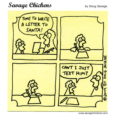 Letter to Santa (SOURCE: savagechickens.com)