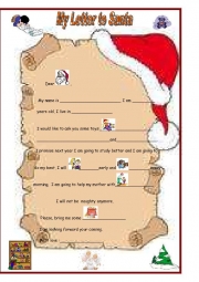 My letter to Santa by meva (SOURCE: en.islcollective.com)