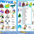Winter Worksheet (beginners) by vanda51 (SOURCE: busyteacher.org)