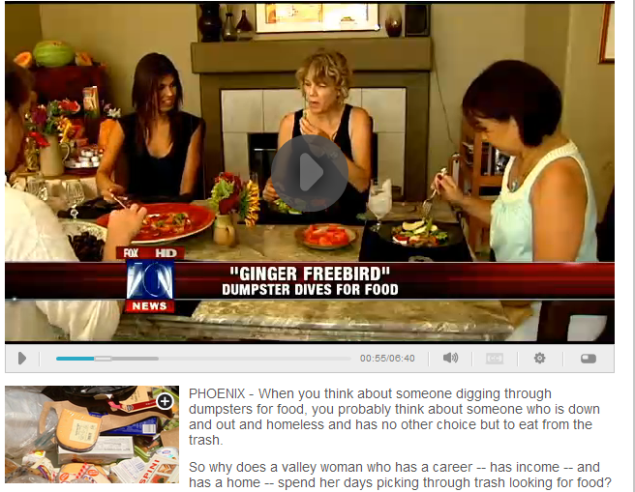 'Freeganism:' One grocer's trash another person's feast WATCH VIDEO WITH TRANSCRIPT (SOURCE: myfoxphoenix.com)