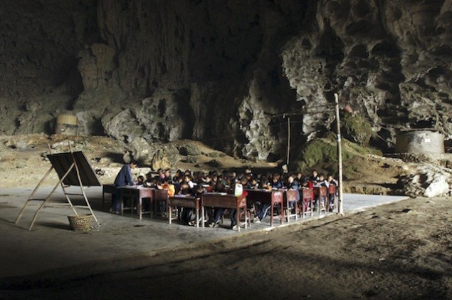 Class In A Cave (SOURCE: takepart.com)