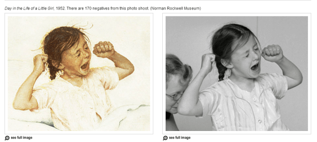 Norman Rockwell's Photographic Eye - VIEW MORE PHOTOS & PAINTINGS (SOURCE: npr.org)