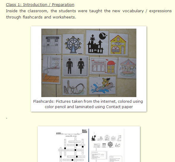 CLICK TO VIEW Project - Amusement Park (SOURCE: stuff4usteachers.blogspot.gr)