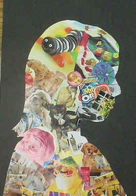 Lesson: What is in Your Head? Who am I Collage? Jeryl-silhouette
