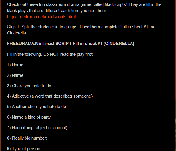 Fun classroom drama game (SOURCE: freedramaplays.blogspot.gr)