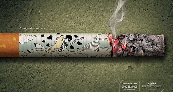 Top 45 Creative Anti-Smoking Advertisements(SOURCE: thedesigninspiration.com)