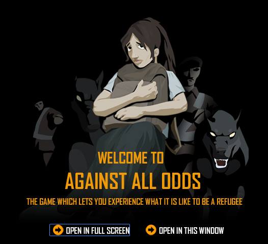 Against All Odds is about the global refugee experience from the time people are forced to leave their countries of origin to the beginning of their new life abroad. A series of short challenges illustrates the complexity and danger of the refugee experience. (SOURCE: gamesforchange.org)